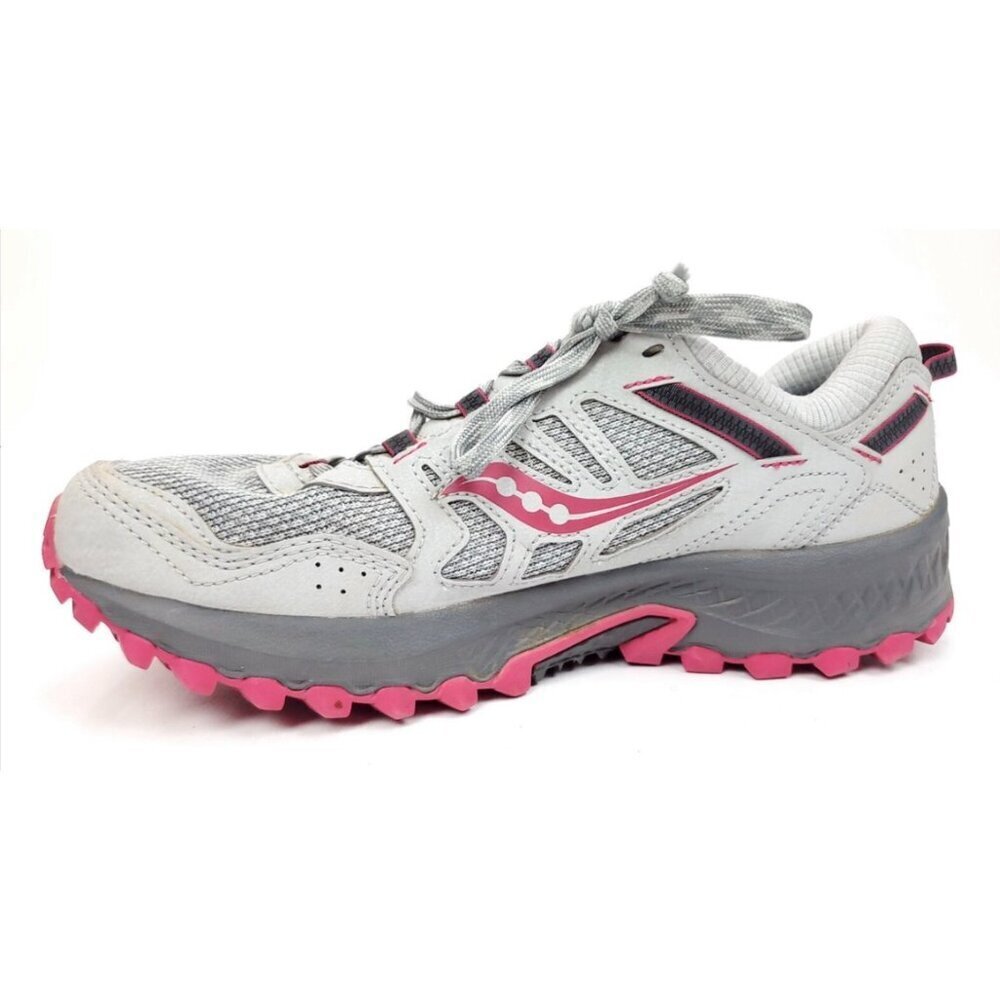 Saucony Excursion TR13 Trail Running Shoes Sneakers Grey Pink Size 8.5
